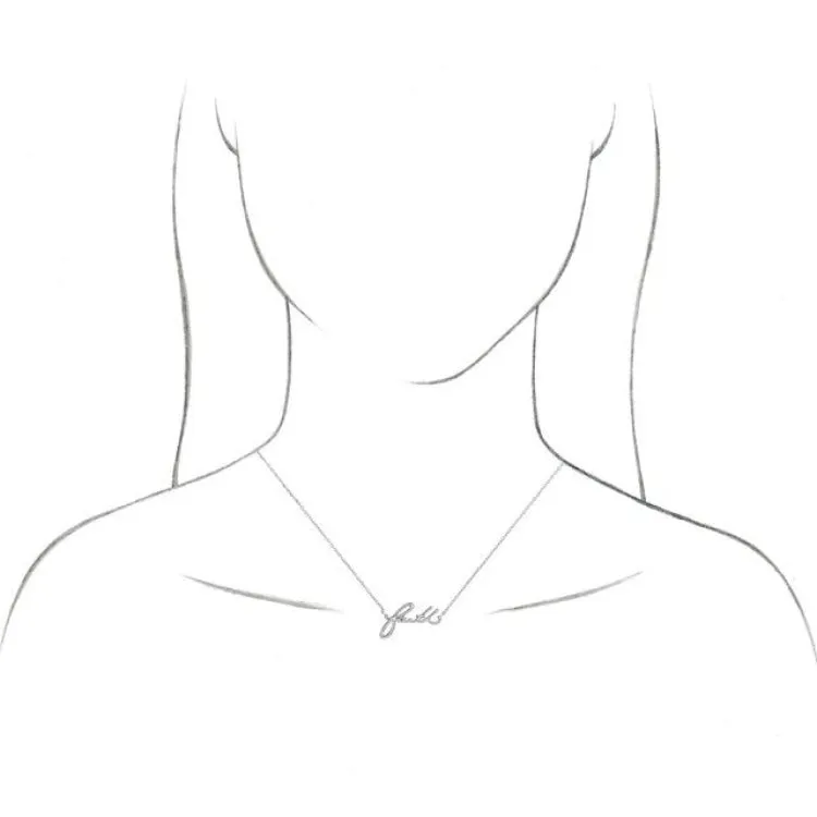 14K Rose Faith 16" Necklace