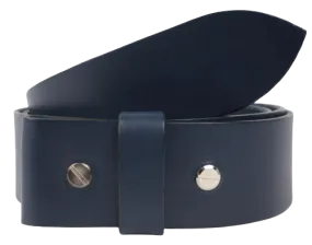 1.5" Wide Blue Leather Belt Strap Replacement with Chicago Screws