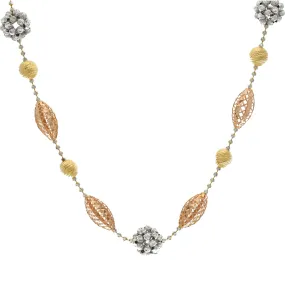 22K Yellow Multi Tone Gold Alegra Chain