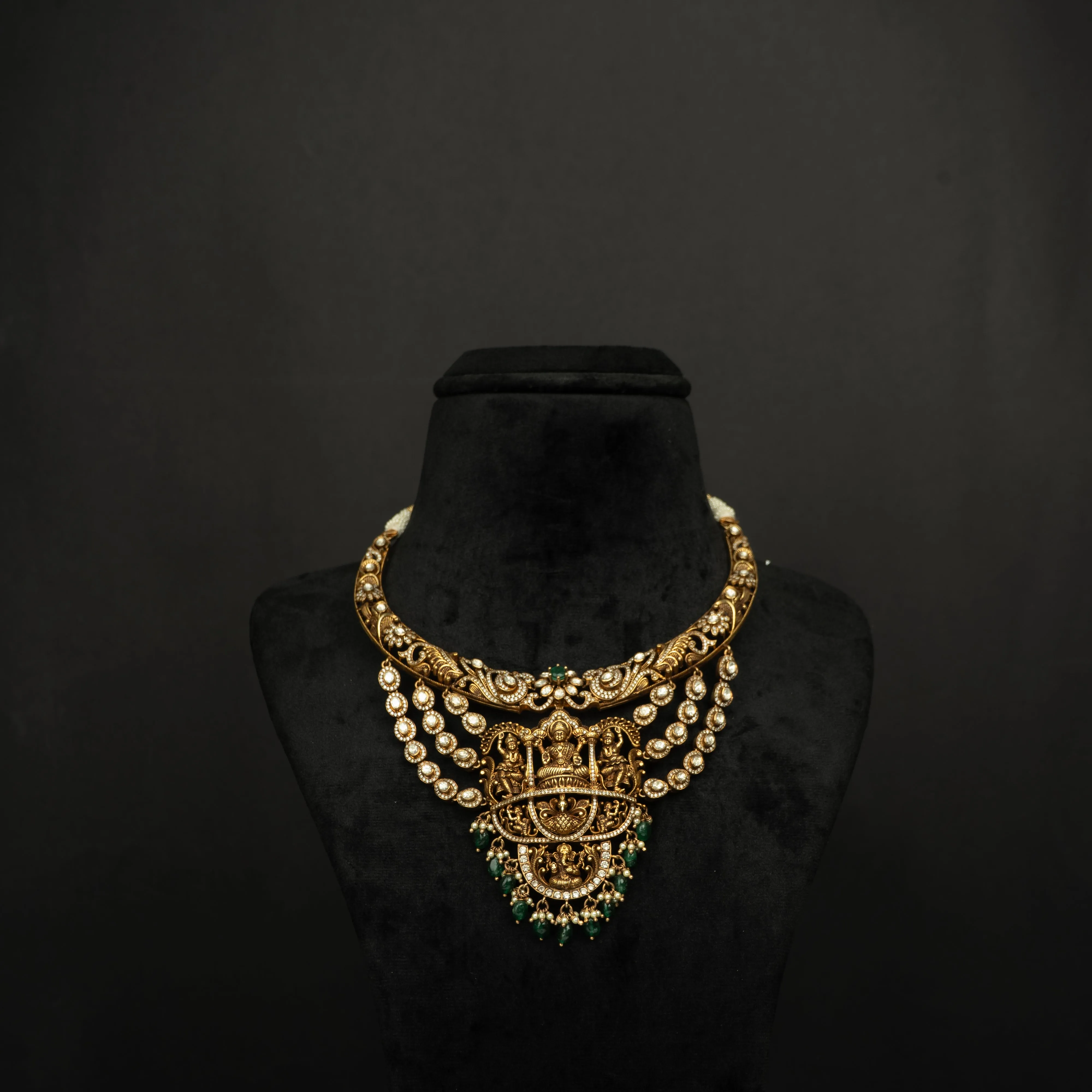 Aazeen Silver CZ Necklace