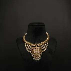 Aazeen Silver CZ Necklace