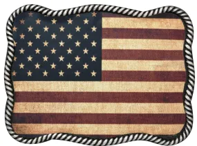American Flag Belt Buckle by Nocona