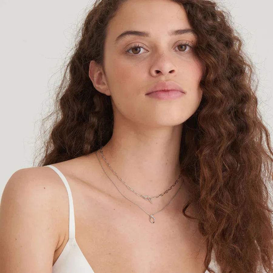Ania Haie Sterling Silver Open Knot Necklace