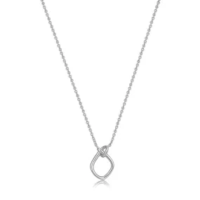 Ania Haie Sterling Silver Open Knot Necklace
