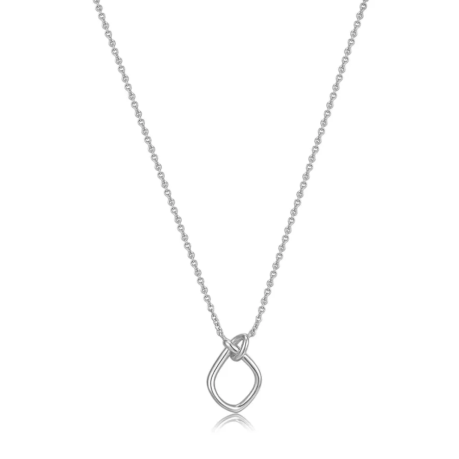 Ania Haie Sterling Silver Open Knot Necklace