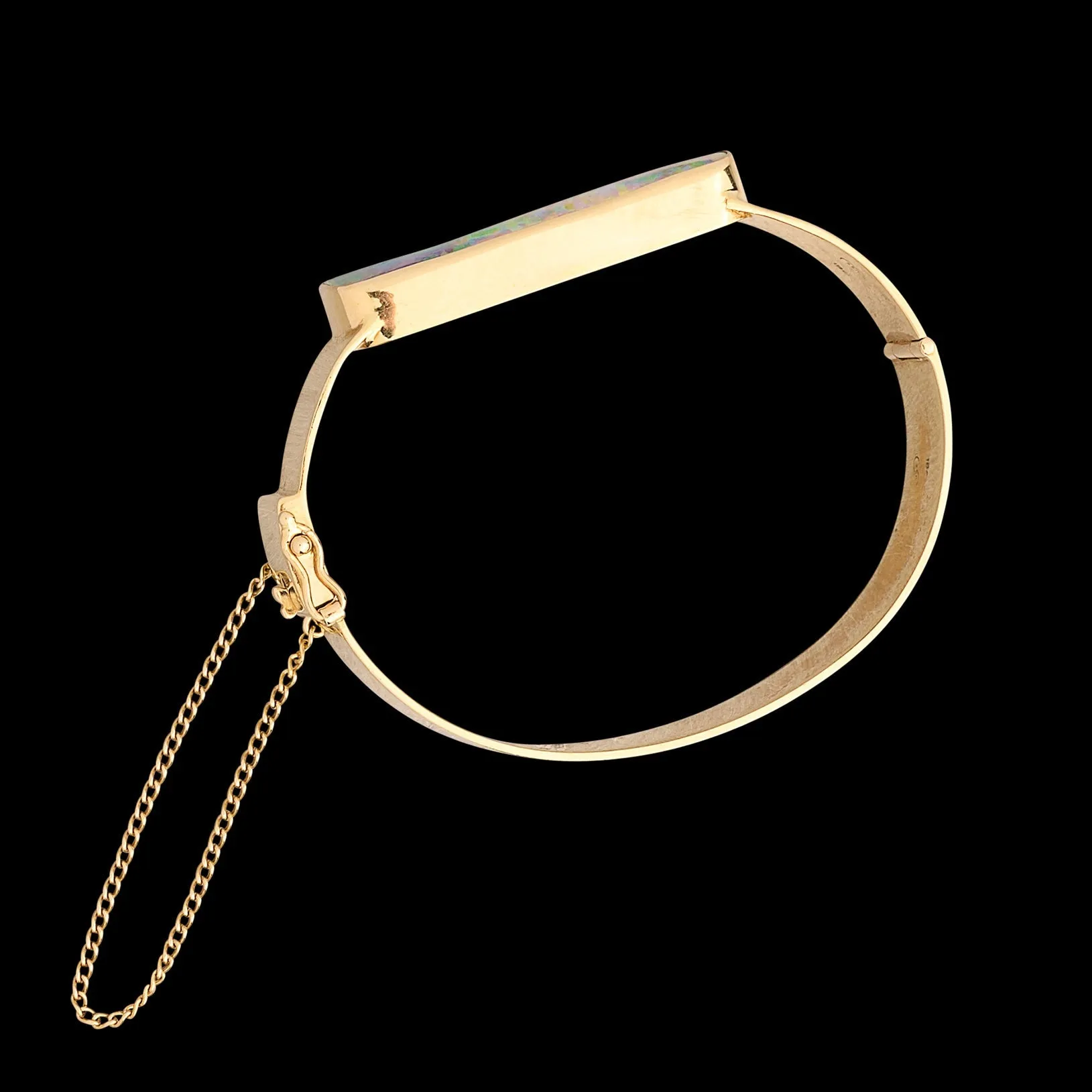 Australian Opal 18kt Yellow Gold Bracelet