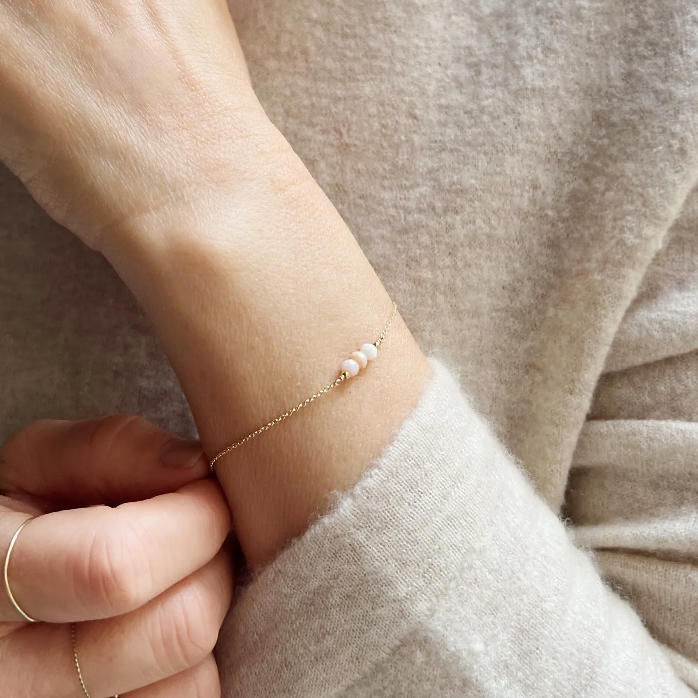 Baby Pink Opal Bracelet