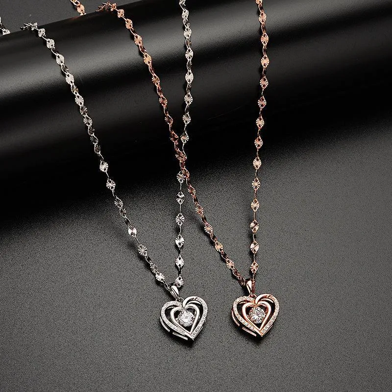 Beating Heart S925Silver Necklace