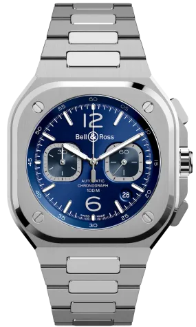 Bell & Ross Watch BR 05 Chrono Blue Steel Bracelet D