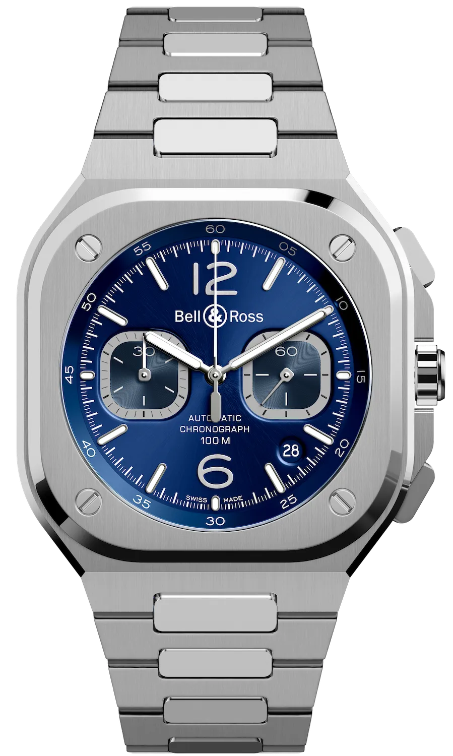Bell & Ross Watch BR 05 Chrono Blue Steel Bracelet D