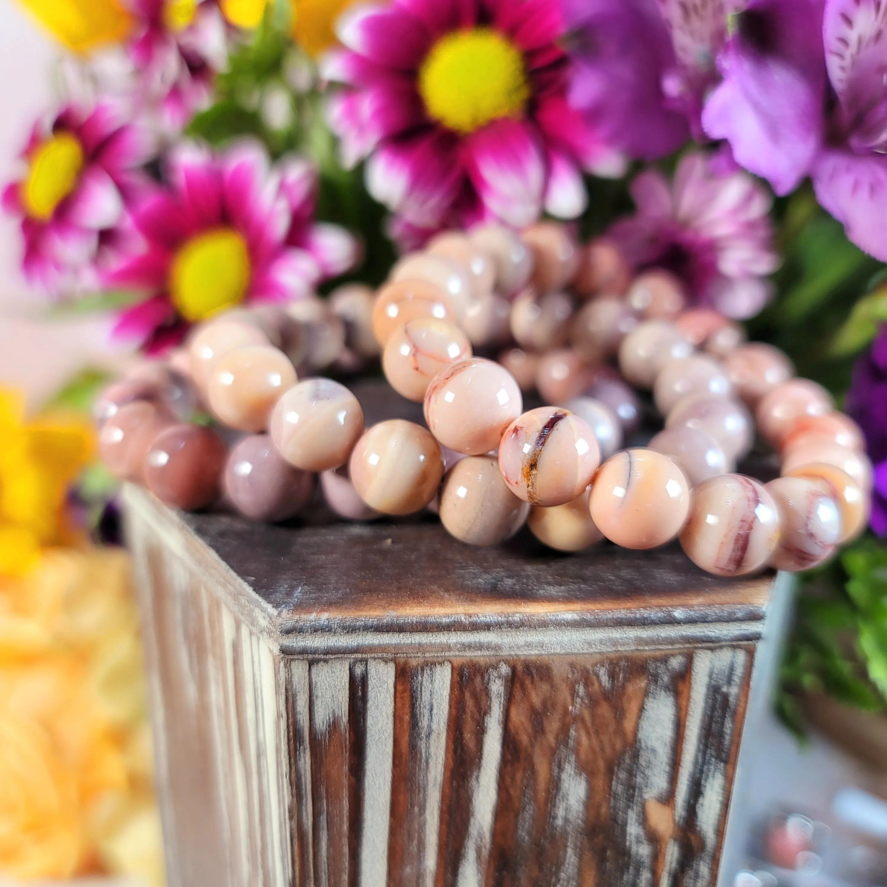 Bicolor Pink And Purple Opal Bracelet (High Quality) for Romance
