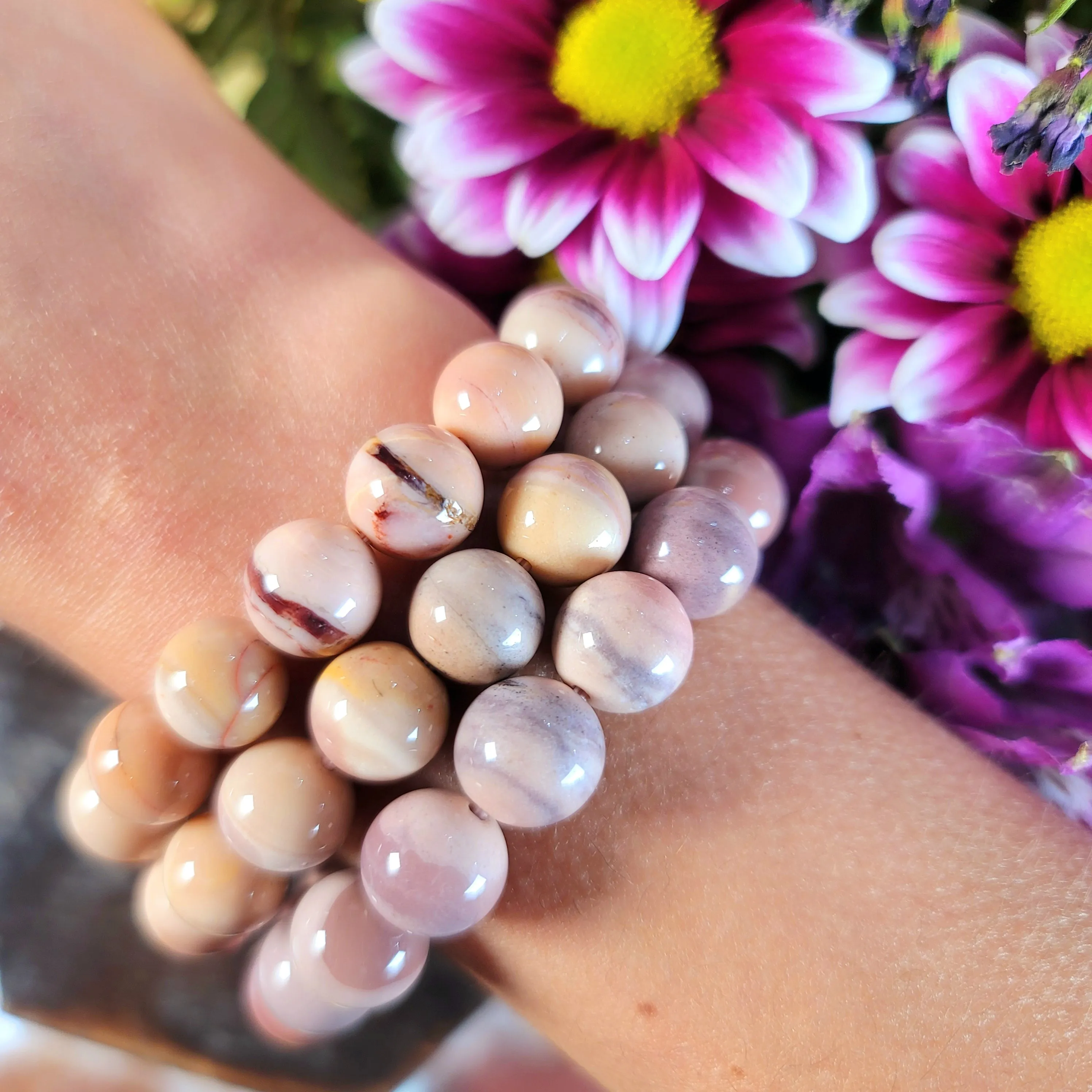 Bicolor Pink And Purple Opal Bracelet (High Quality) for Romance