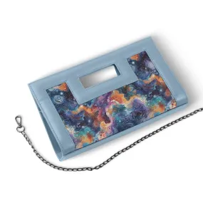 Blue City Sleek Clutch Galaxy Shapes
