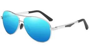Blue Polarized Pilot Sunglasses for Men - Classy  Stylish Eyewear