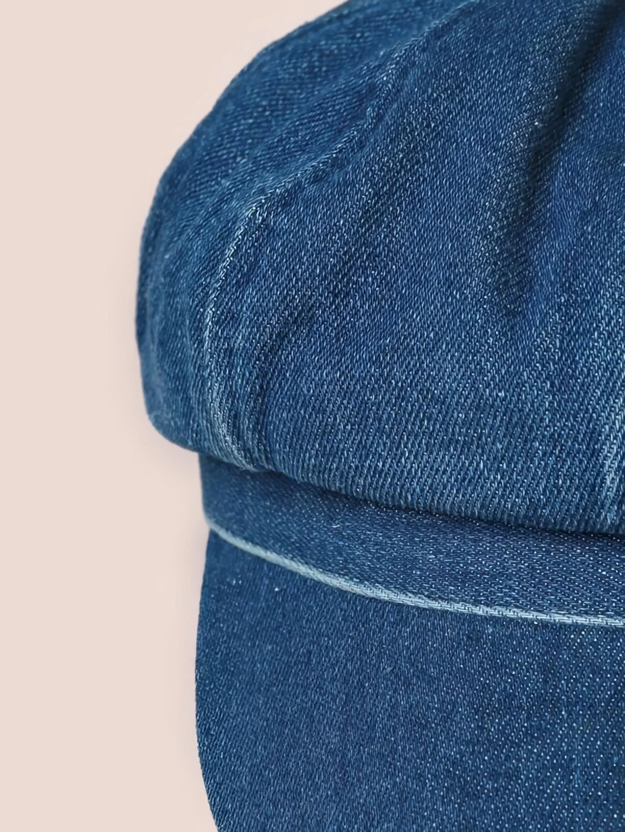 Bohemian Denim Eight-Panel Cap
