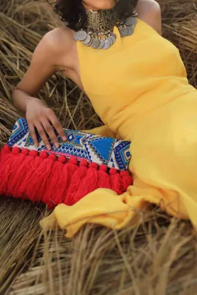 Bohemian Tassel Clutch