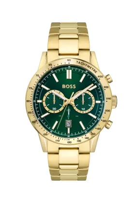 BOSS Mens Allure Green Chronograph Dial Bracelet Watch