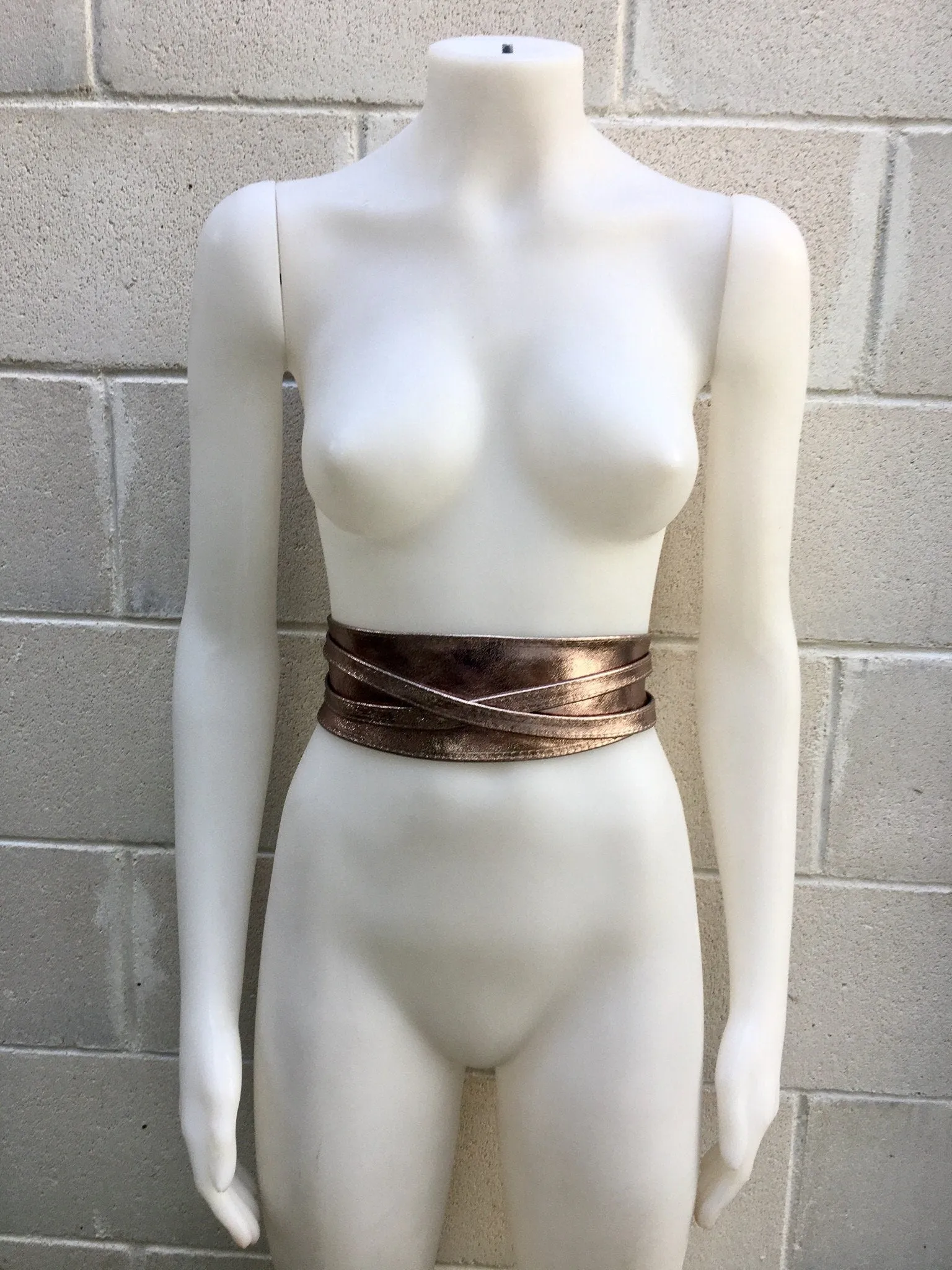 BRONZE OBI belt  in natural soft leather. Waist belt,wide  leather belt, metallic, wrap belt, boho sash, boho wraparound dark GOLD belt