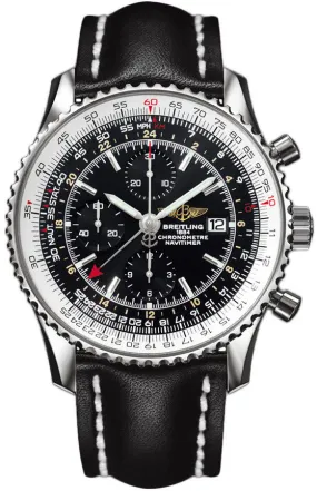 BRT Watch Navitimer 1 Chronograph GMT 46 Leather Tang Type
