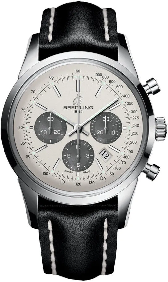 BRT Watch Transocean Chronograph Leather Tang Type