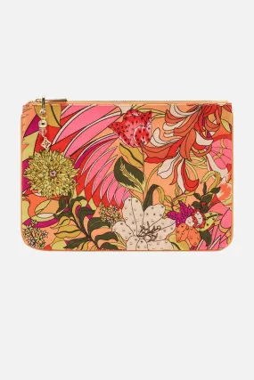 CAMILLA - Small Canvas Clutch THE FLOWER CHILD SOCIETY
