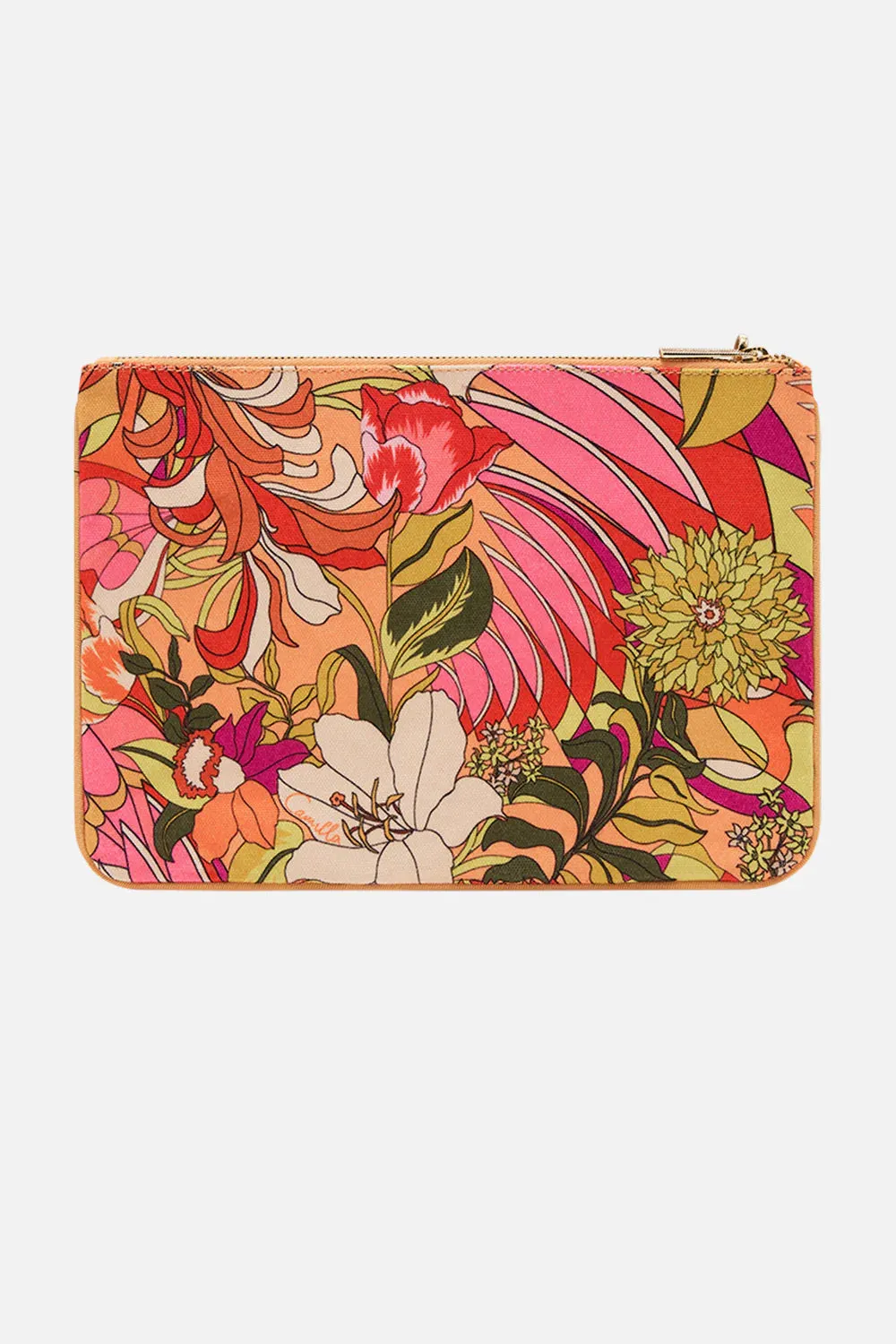 CAMILLA - Small Canvas Clutch THE FLOWER CHILD SOCIETY