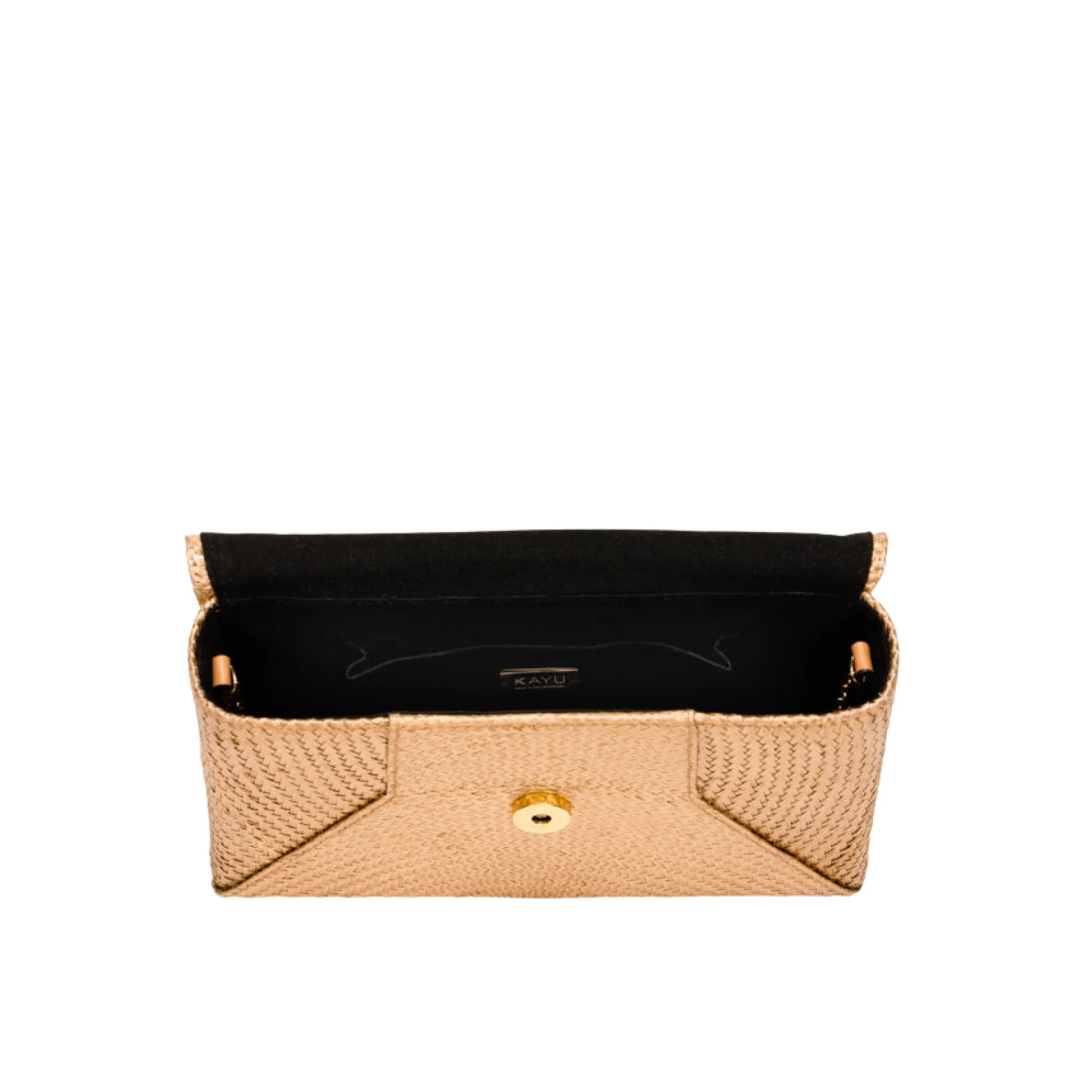 Cassia Straw Clutch Bag in Natural