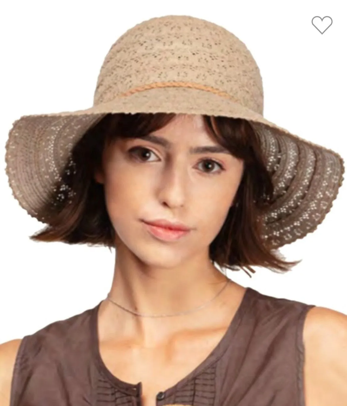 CC Lace Layered Hat Denim Blue As Shown
