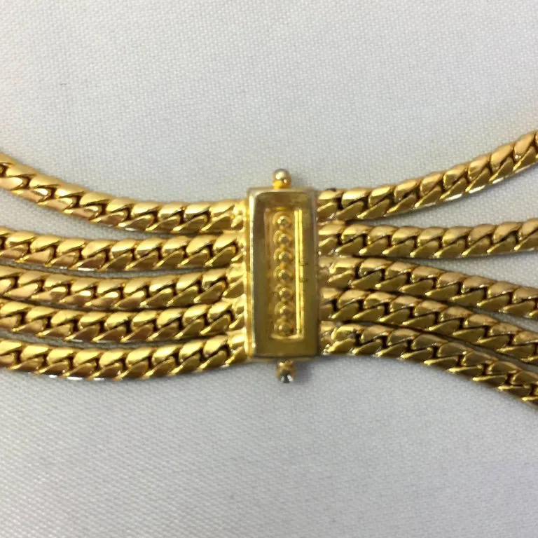 Christian Dior Multi-Strain Gold Tone Rope Chain belt