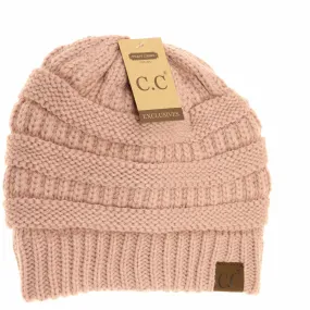 Classic Fuzzy Lined CC Beanie (HAT25) - Rose