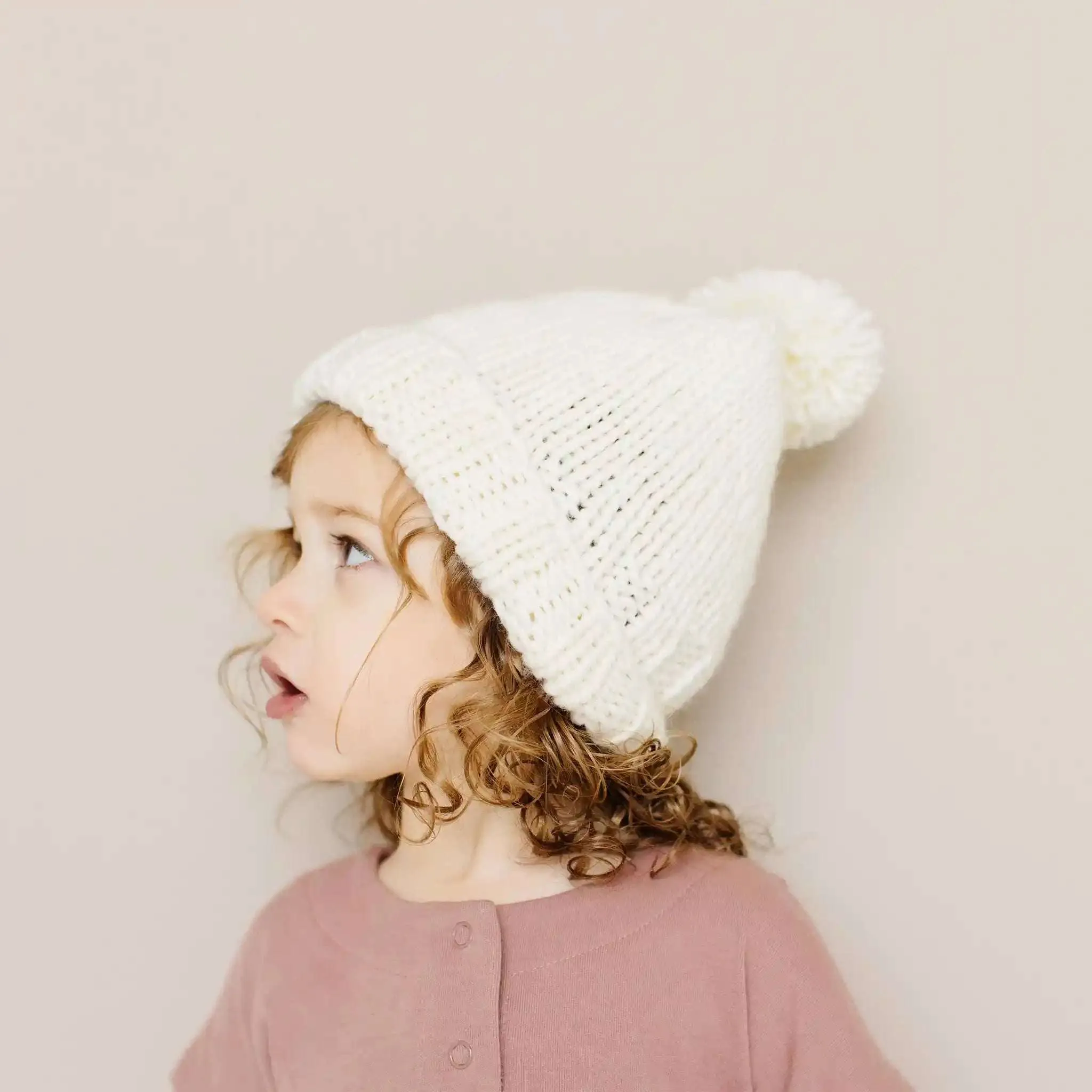 Classic Pom Hat /Cream