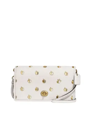 Coach Hayden Foldover Crossbody Clutch With Apple Print