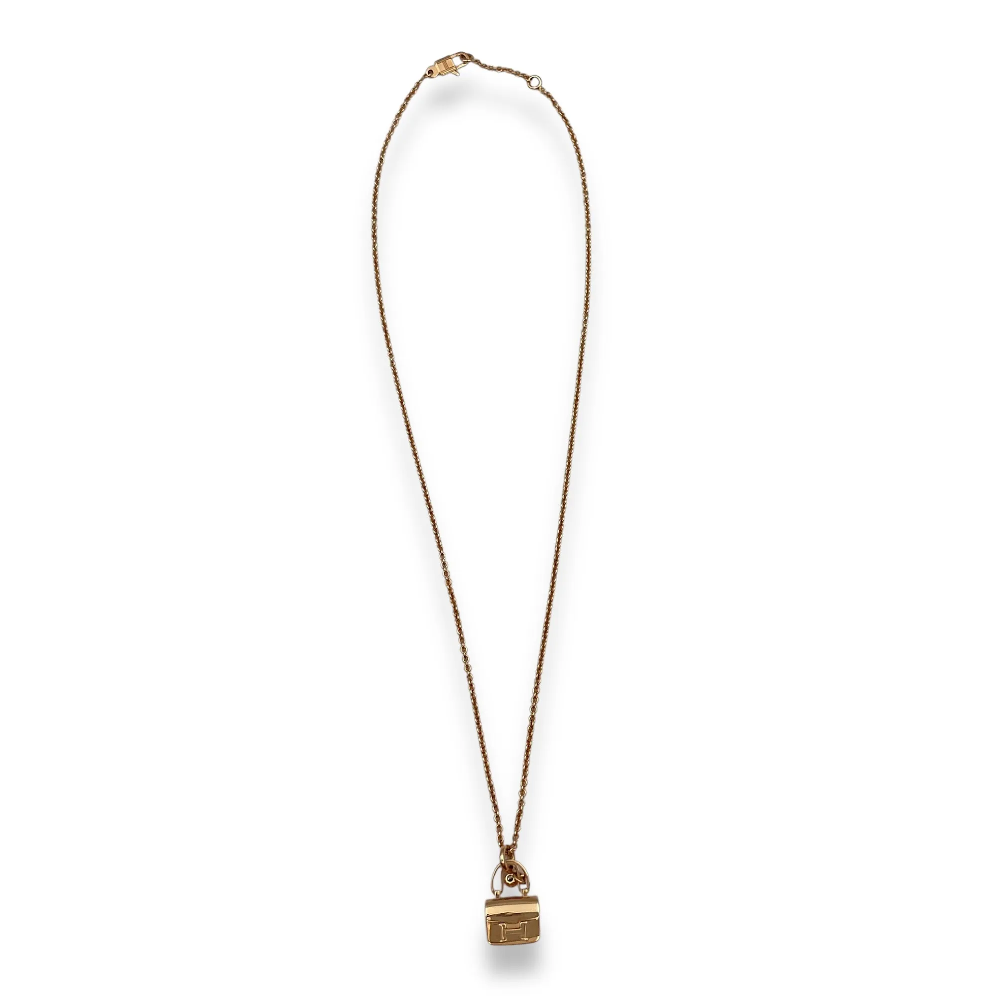 Constance Amulette Pendant Necklace in Rose Gold Hardware