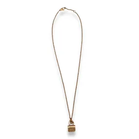 Constance Amulette Pendant Necklace in Rose Gold Hardware