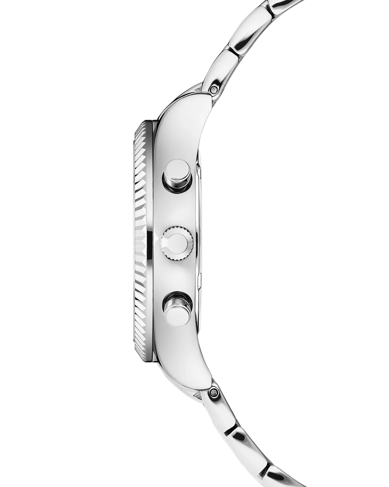 COVER Valentina Chrono Watch Crystals White Pearl, Silver