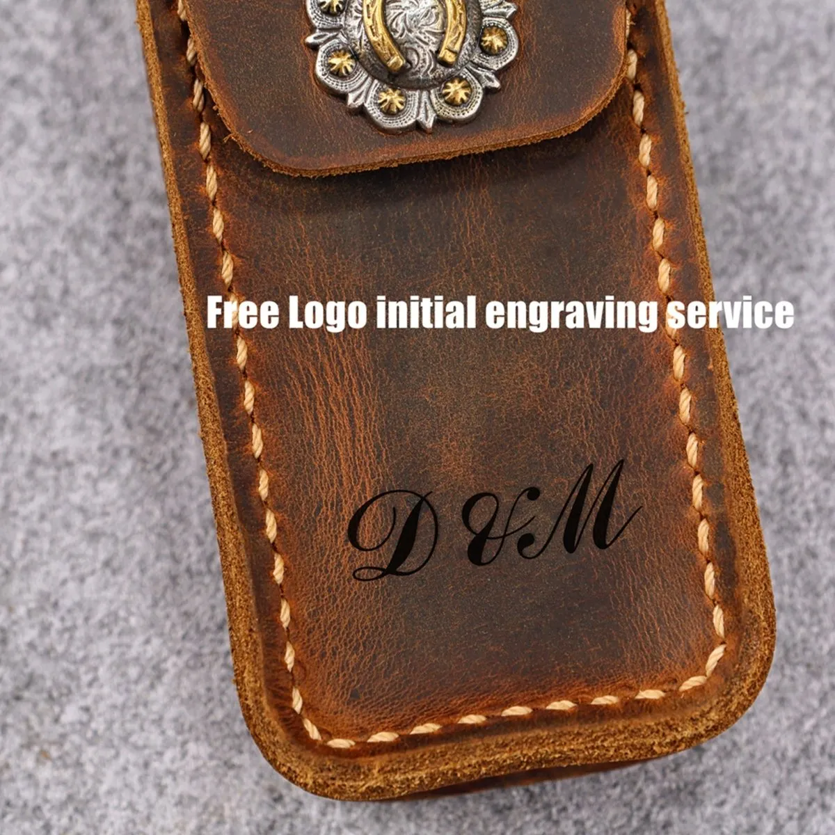 Cowhide knife sheath with belt loop for buck 110 CIVIVI mini Praxis knife