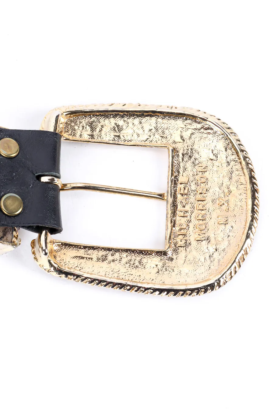 Crystal Studded Leather Belt