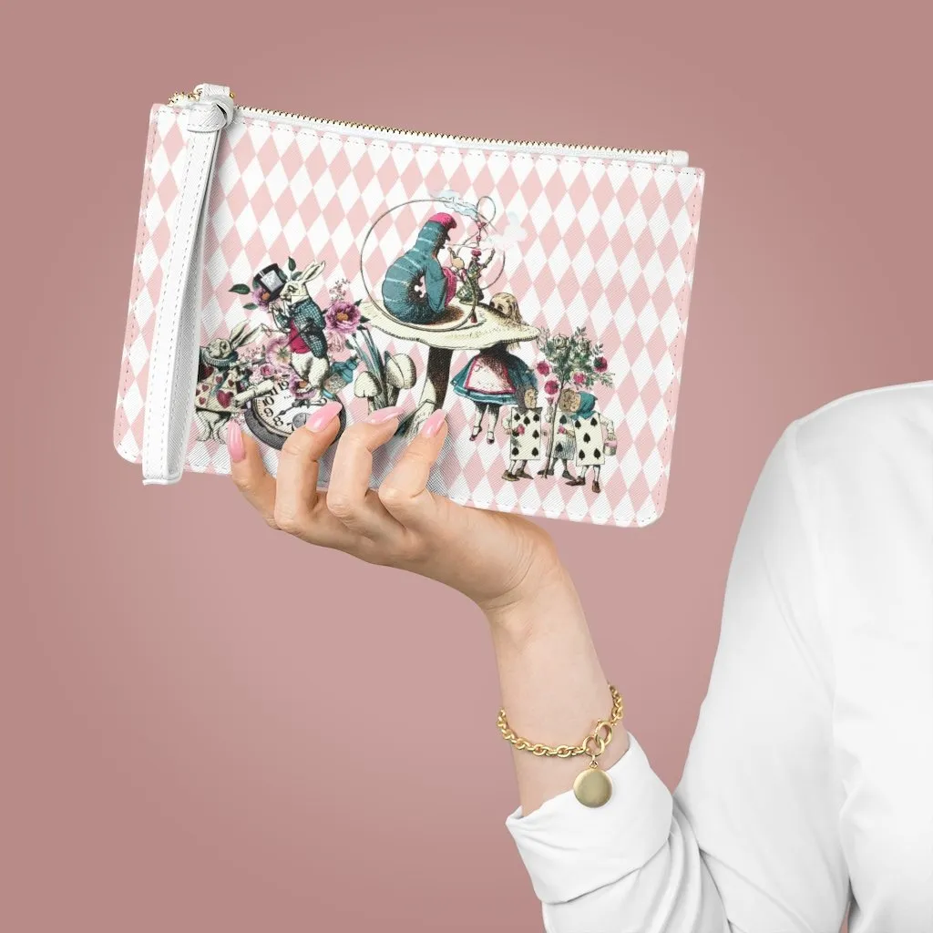 Custom Clutch Purse - Alice in Wonderland Gift # 42 Colorful Series | Gift Idea, Birthday Gift, Women's Clutch Purse, Vegan Leather