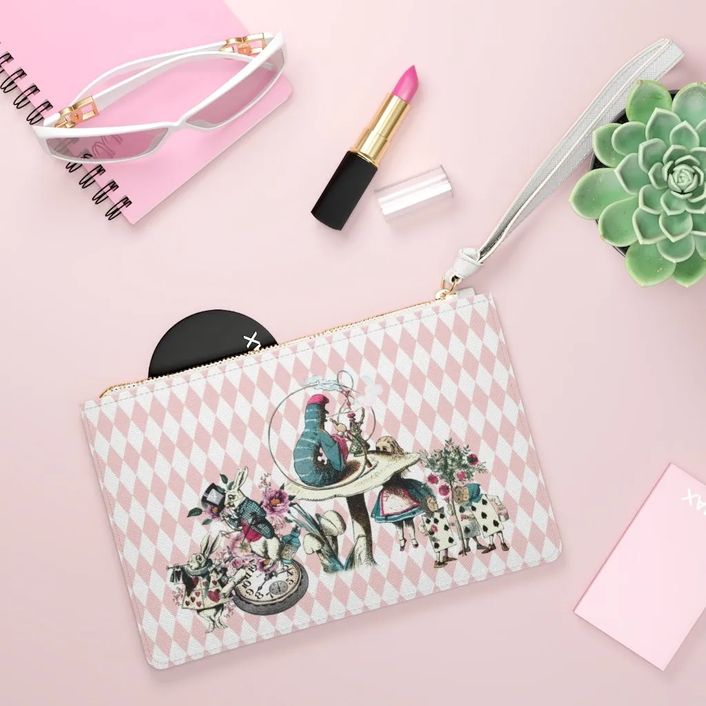 Custom Clutch Purse - Alice in Wonderland Gift # 42 Colorful Series | Gift Idea, Birthday Gift, Women's Clutch Purse, Vegan Leather