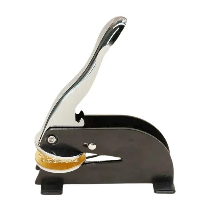 Custom Cursive Ampersand Initials Minimalist Wedding Embosser