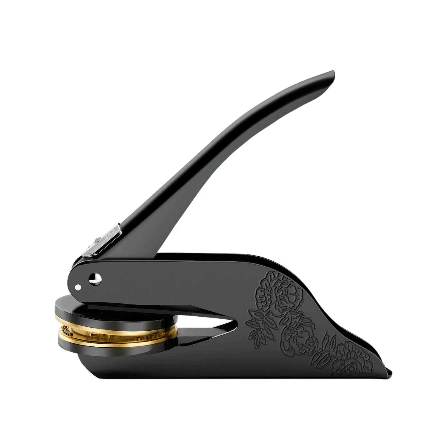 Custom Cursive Ampersand Initials Minimalist Wedding Embosser
