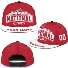 Custom Go Bucks 2025 College Football Victors Snapback Hat Cap, National Winner Cap, 2025 Champions Columbus Ohio Custom Snapback Hat Cap