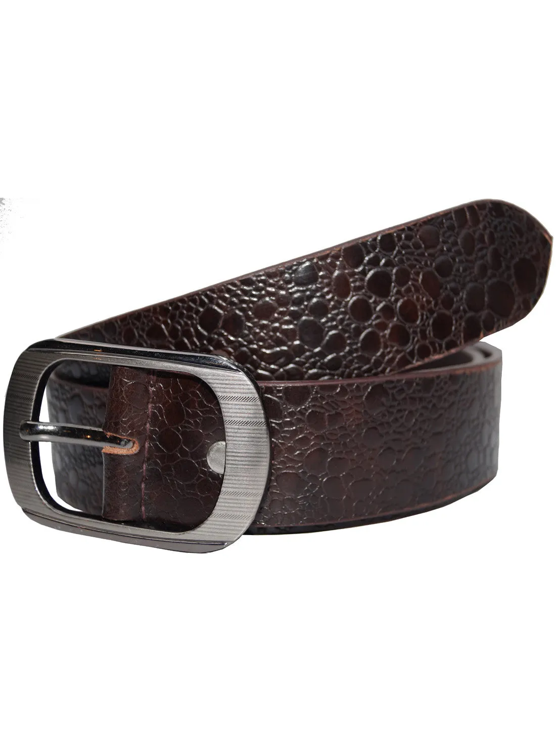 Designer Abstract Bubbles Printed Leather Mens Casual Belt