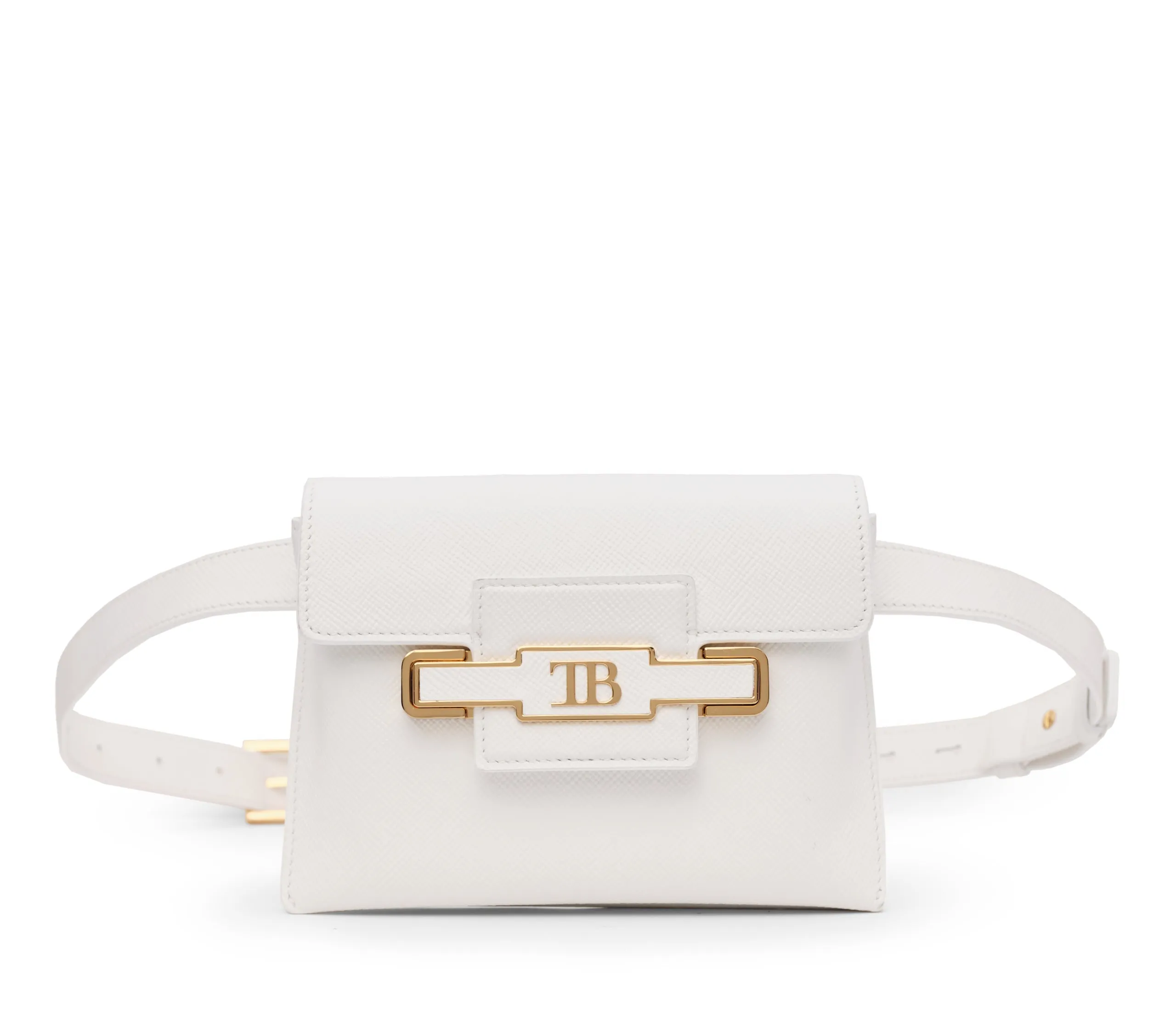 Diamond Belt bag in White