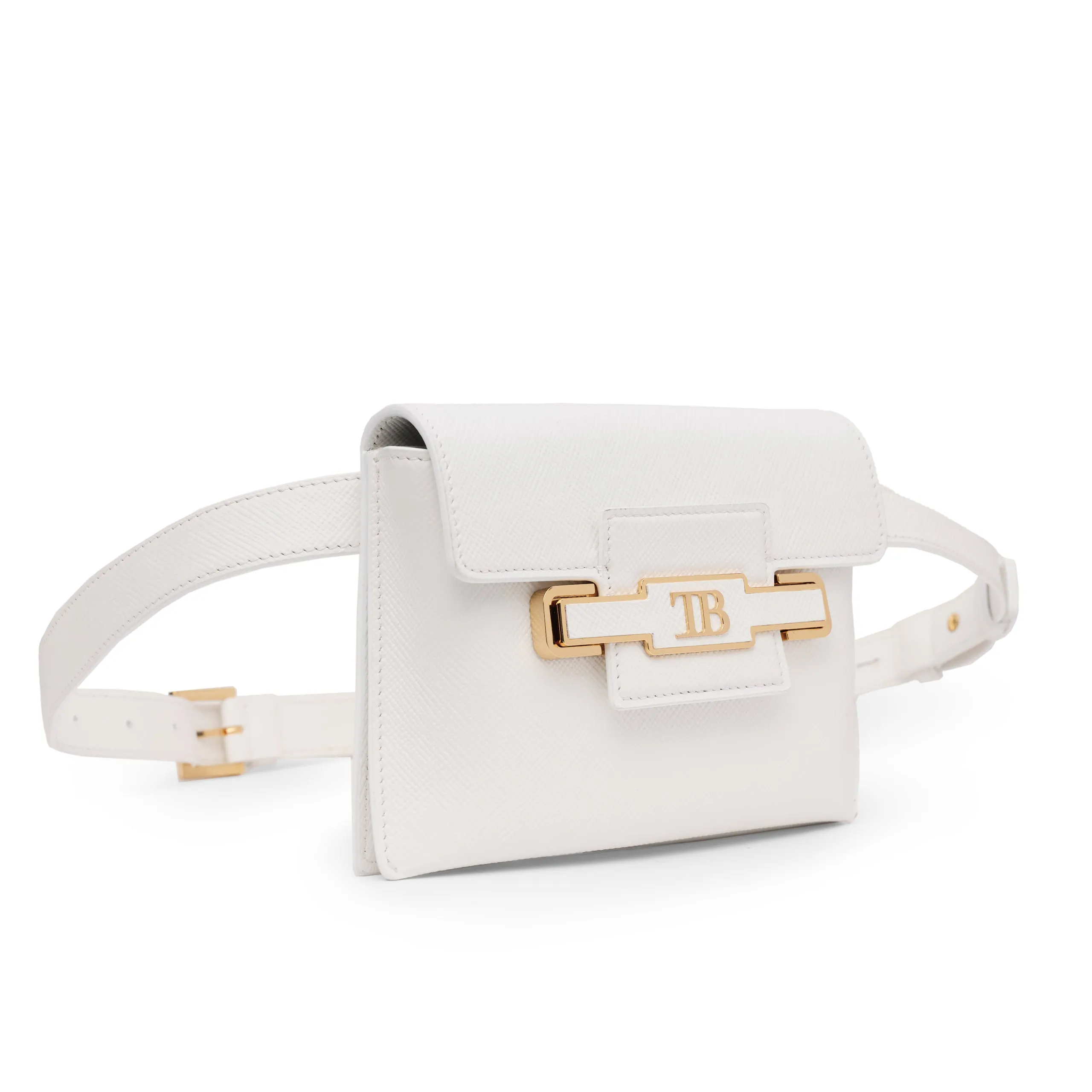 Diamond Belt bag in White