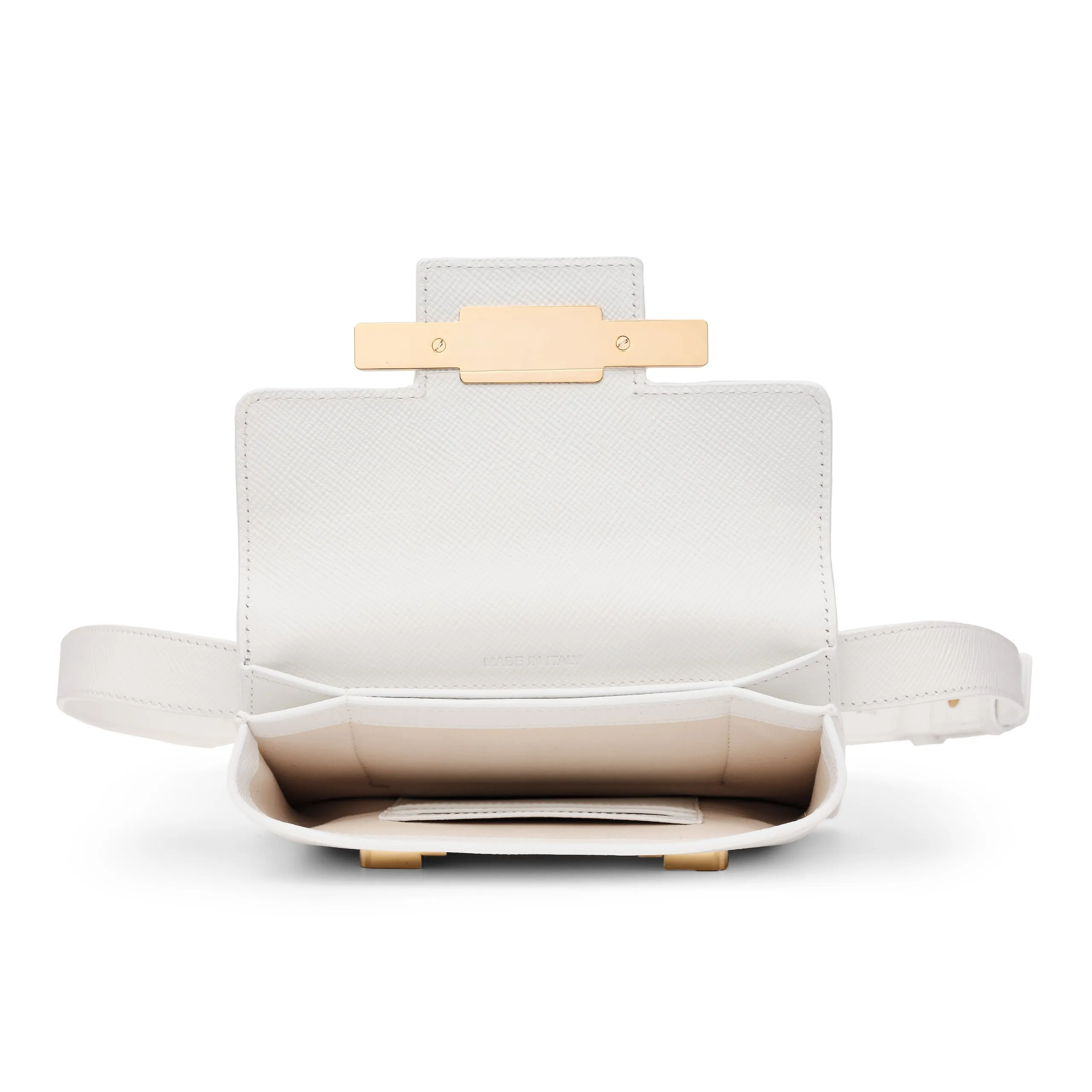 Diamond Belt bag in White