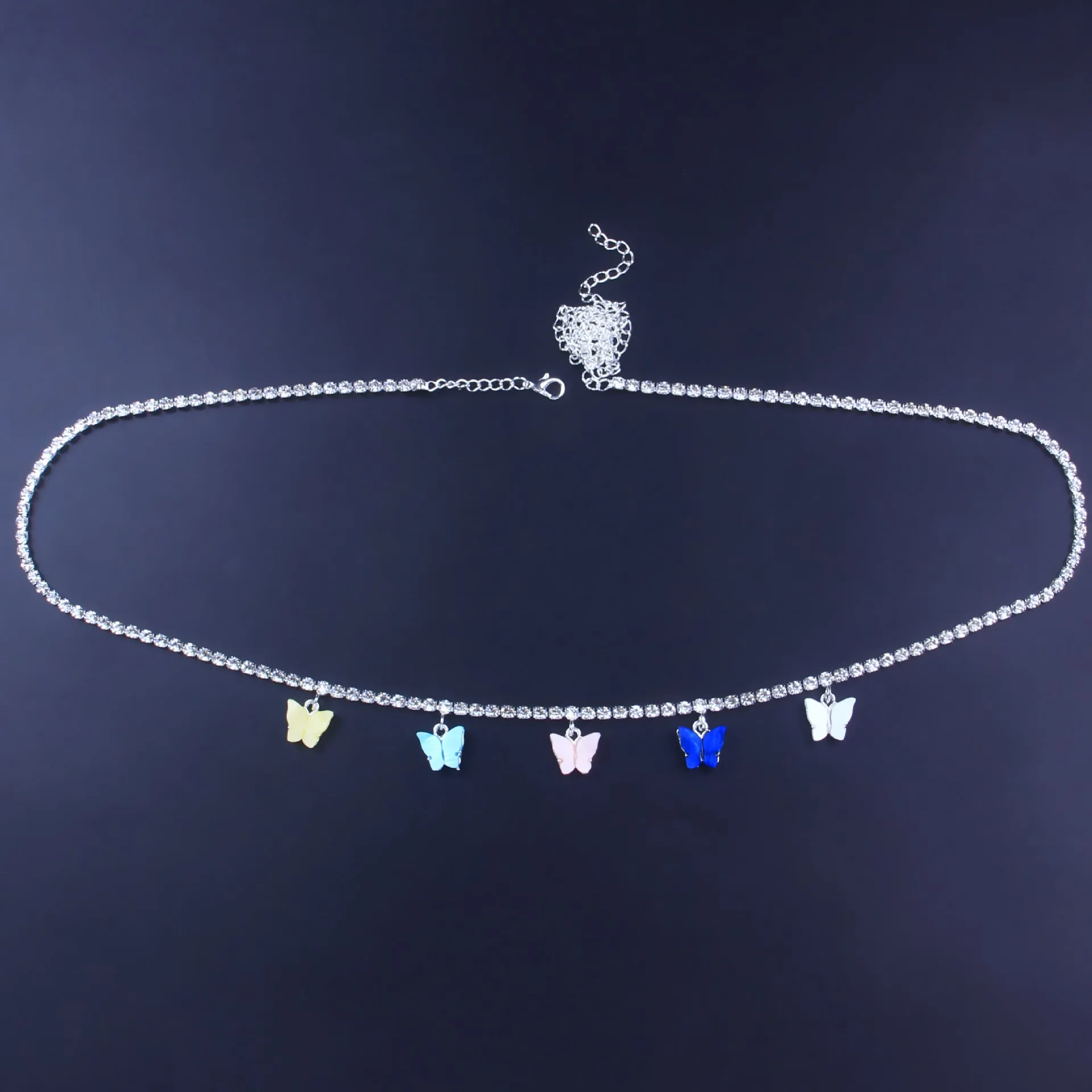 Diamond Butterfly Rhinestone Belt