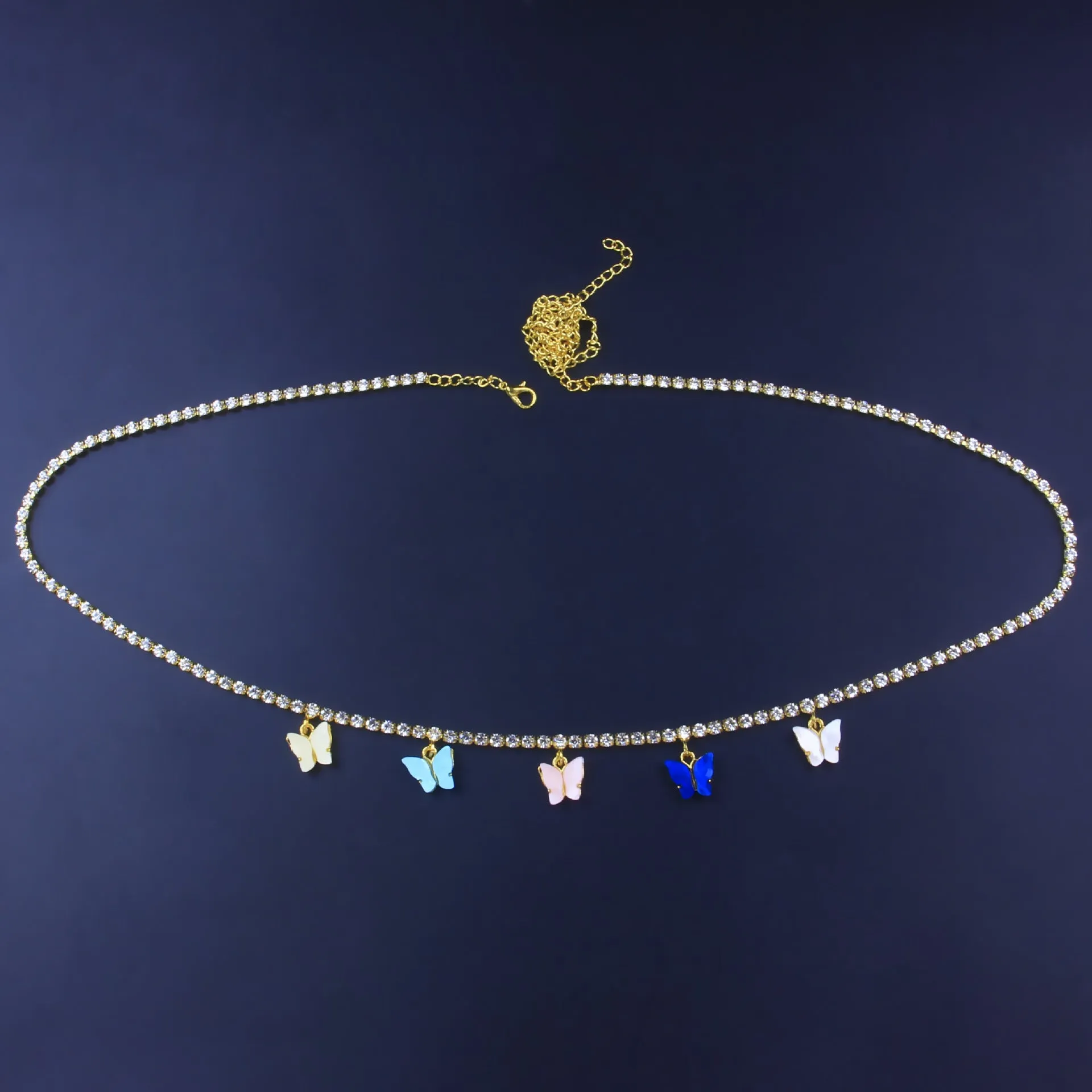 Diamond Butterfly Rhinestone Belt