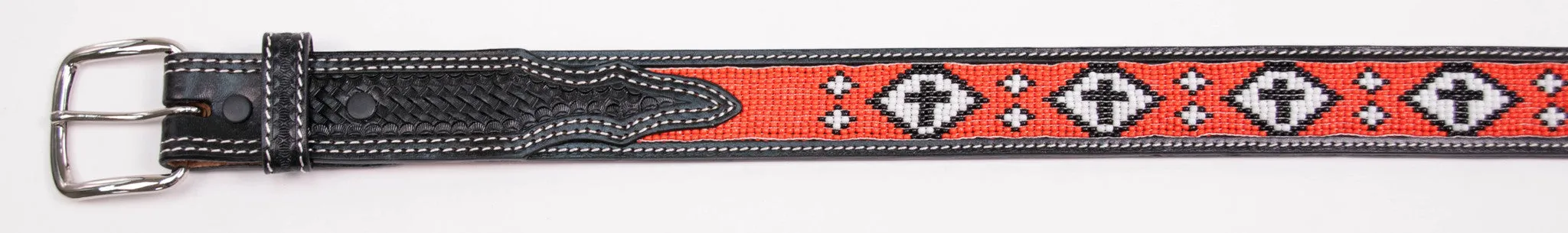 DIAMOND CROSSES HAND BEADED KIDS BELT