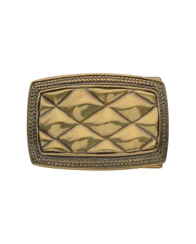 Diamond | Gold Diamond Pattern Belt Buckle
